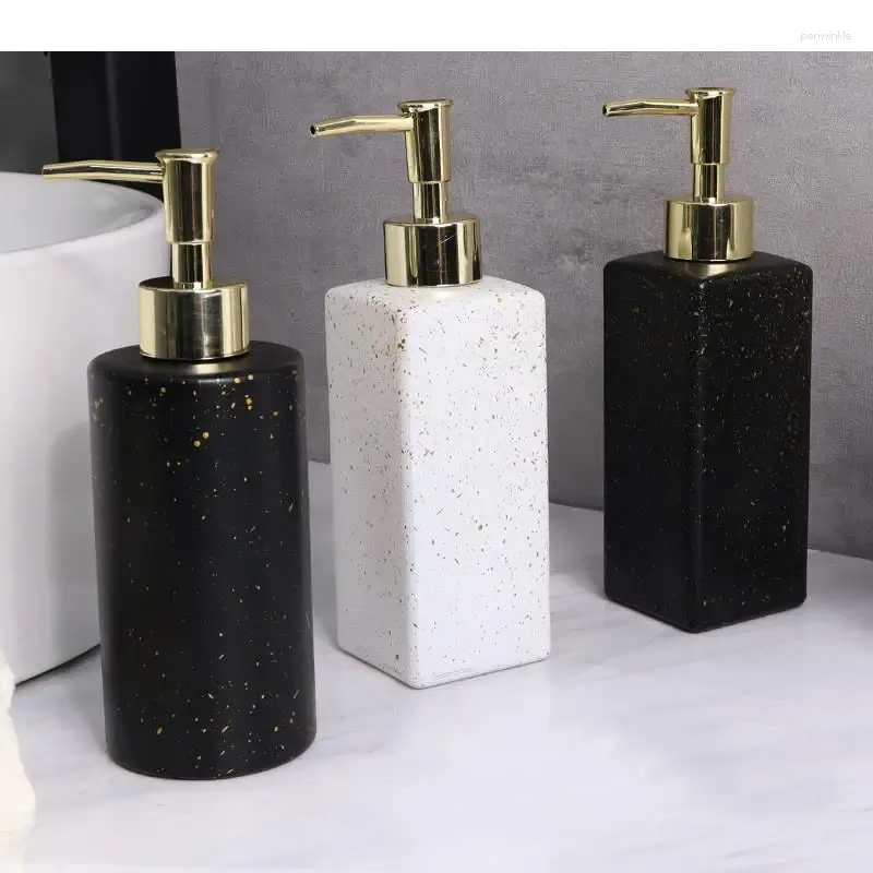 Płynna dozownik mydła nowoczesny szklany ręczny uchwyt na deszczotek toaletowy żel żel szampon dozujący butelki akcesoria kuchenne