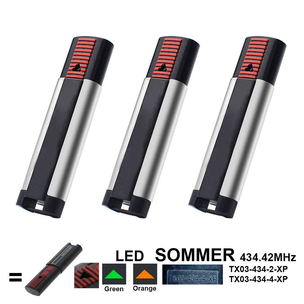 SOMMER Garage Door Remote Control 434.42MHz 4 Button... From Ddmyfriend ...