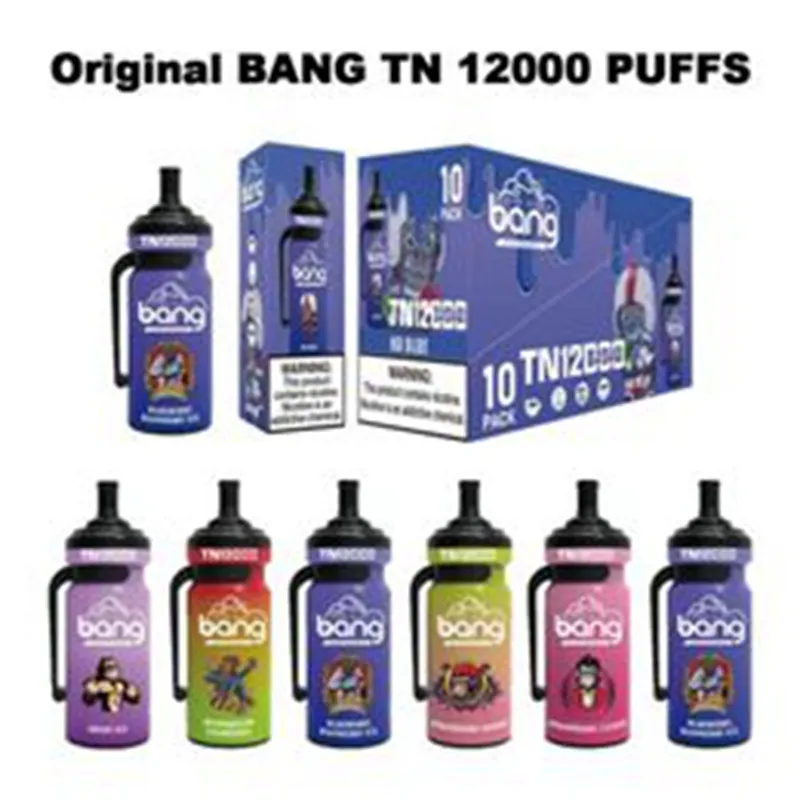 Best Selling Bang Vape TN12000 Puffs Disposable Vapes 15K 12K Puffbar 20ml Oil Vapers Rechargeable Pod Prefilled Pen Hookah Rich Flavors Vaper ODM/OEM