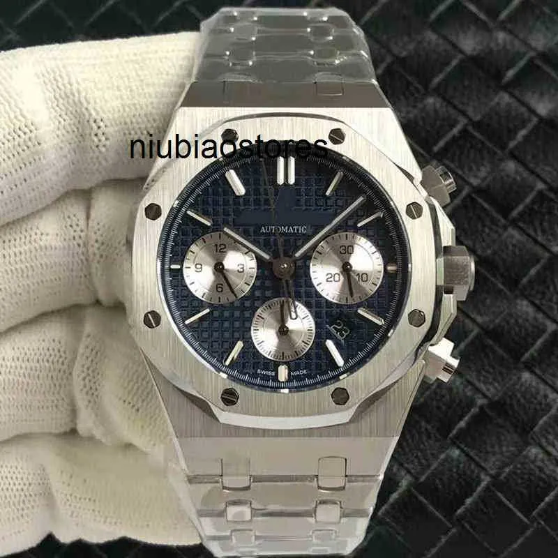 26331 Chronograph Watch بالكامل تلقائيًا للرجال الميكانيكي الفولاذ الفائق سوبر مضيئة مصمم للماء ساعات معصم معصم المقاوم للصدأ جودة عالية 9QQ3