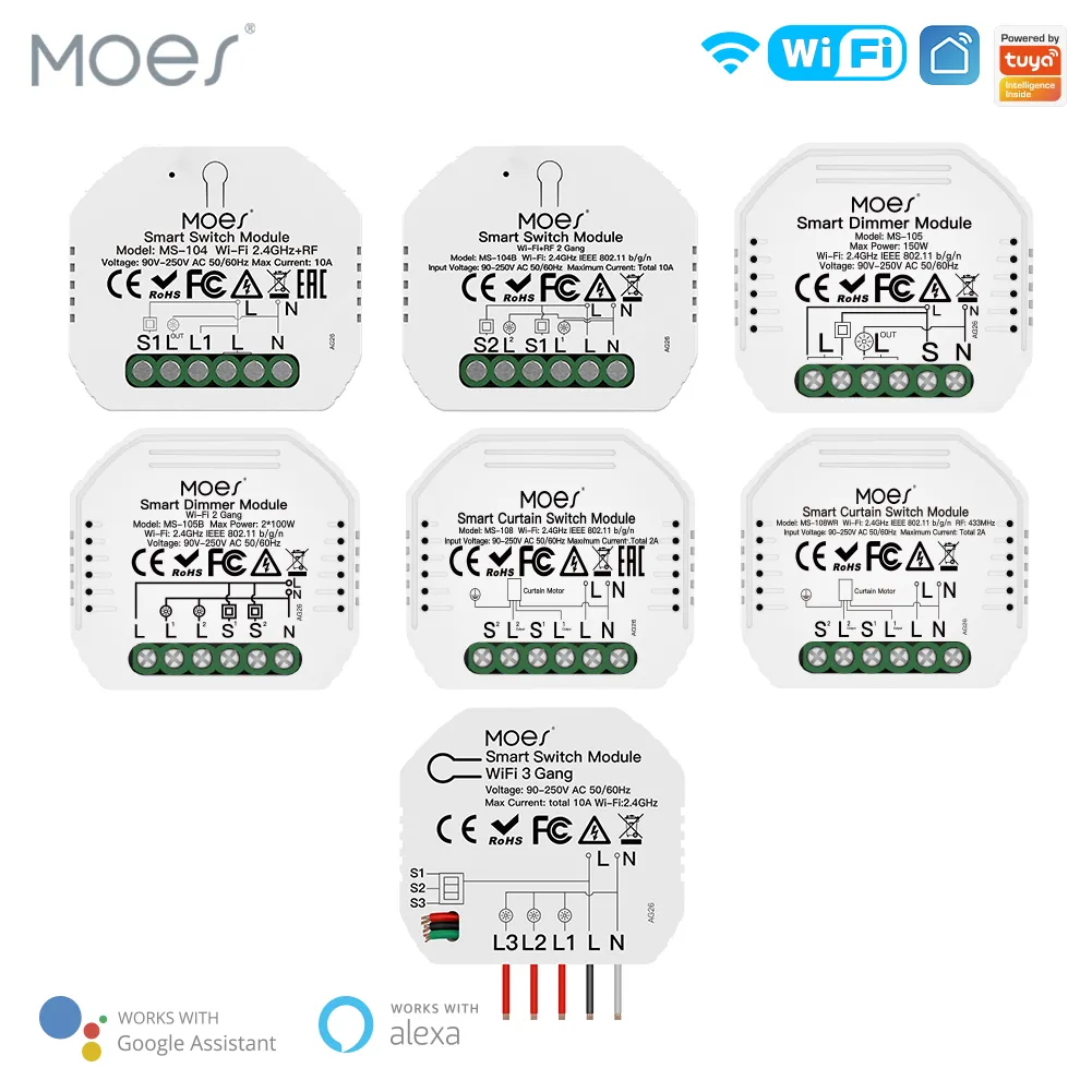 MOES Rotatable Hub Smart WiFi USB Multi mode Gateway MHUB FL U EN