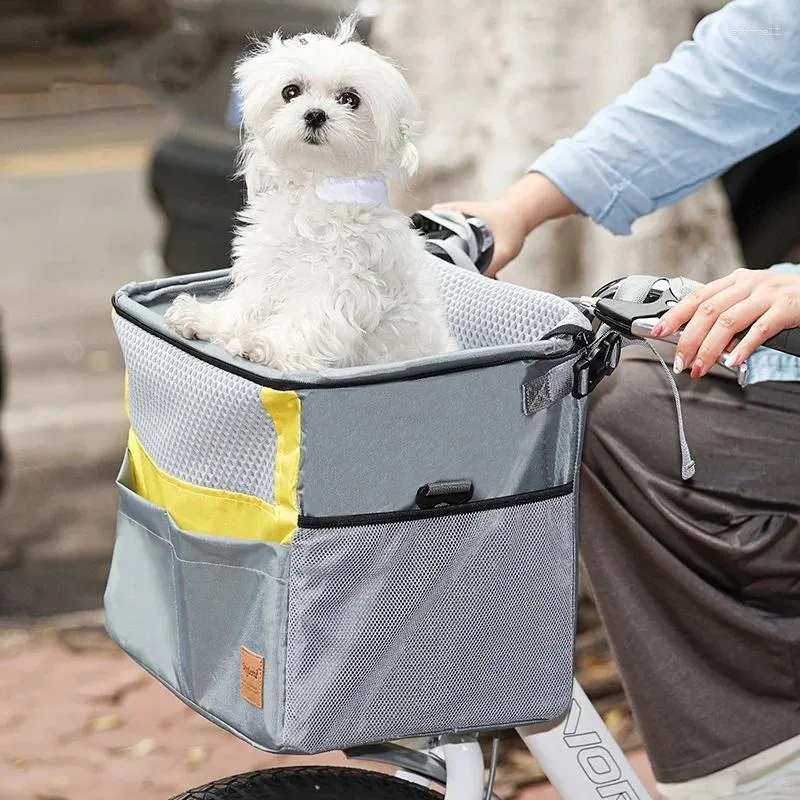 Dog Carrier Bicycle Pet Cart Basket Folding Portable Mountain Bike Electric