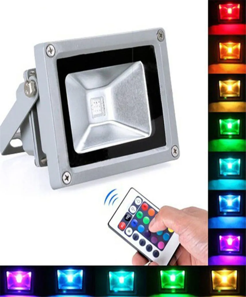 1カートン10W 20W 30 50W 100W RGB LED Flood Light Cob Exterior Floodlight Spotlight IP65 LED Outdoor Landscape1792010