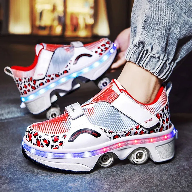 Flash Light Big W Roller Shoes Light Up Roller Skates For Kids