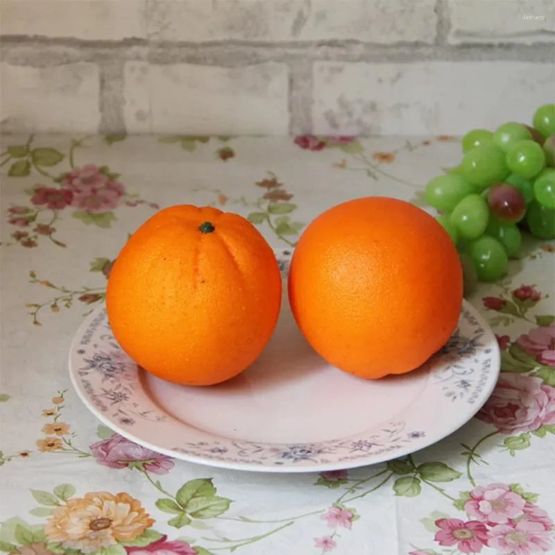 Party Decoration 3 Pieces Artificial Orange Simulation Fruit Props Accessory
