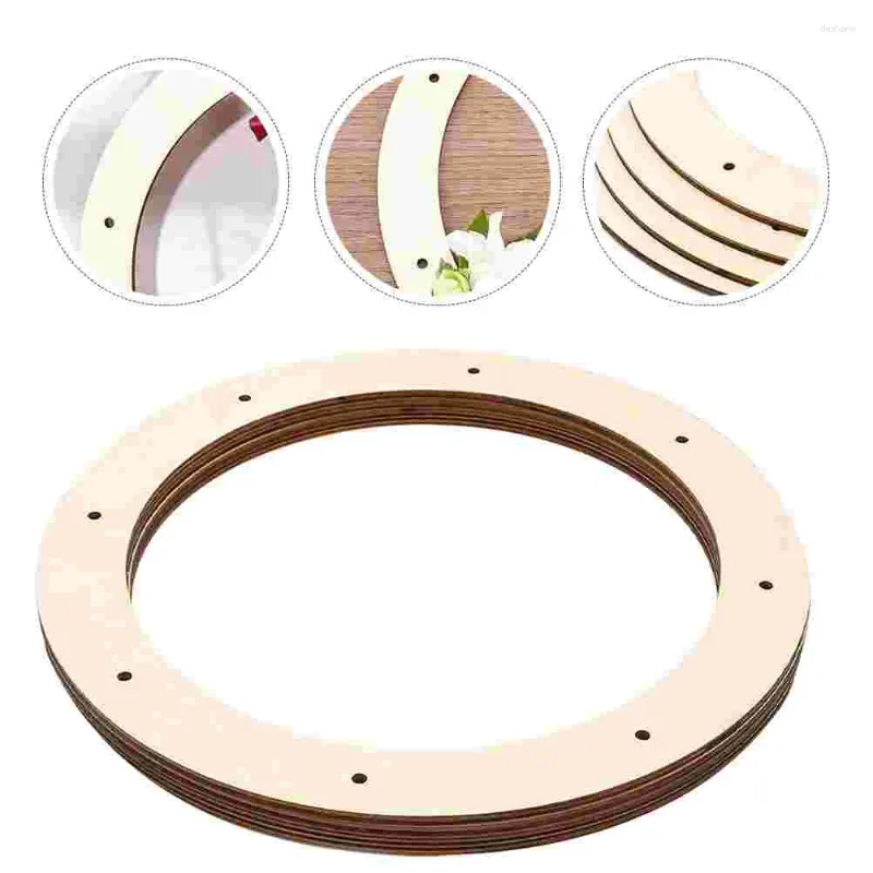 Frames Wooden Wreath Frame Rings For Crafts Metal Supplies Round Loop Forms Flower Wreaths Front Door