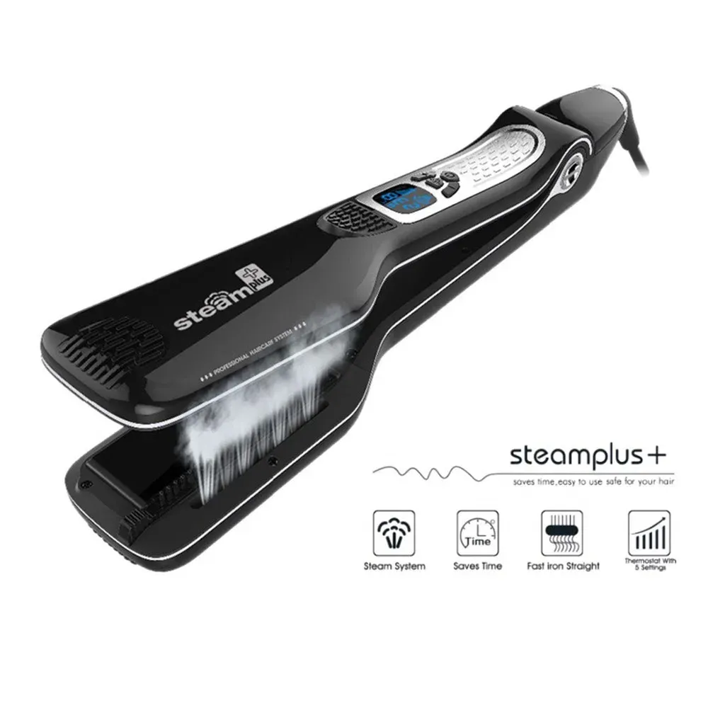 Irons Fair alisador de cabelo profissional Defino de chapéu de chapéu de chapétea elétrica Aquecimento de cabelo elétrico Cabelo de cabelo Cabelo Ferro alisador