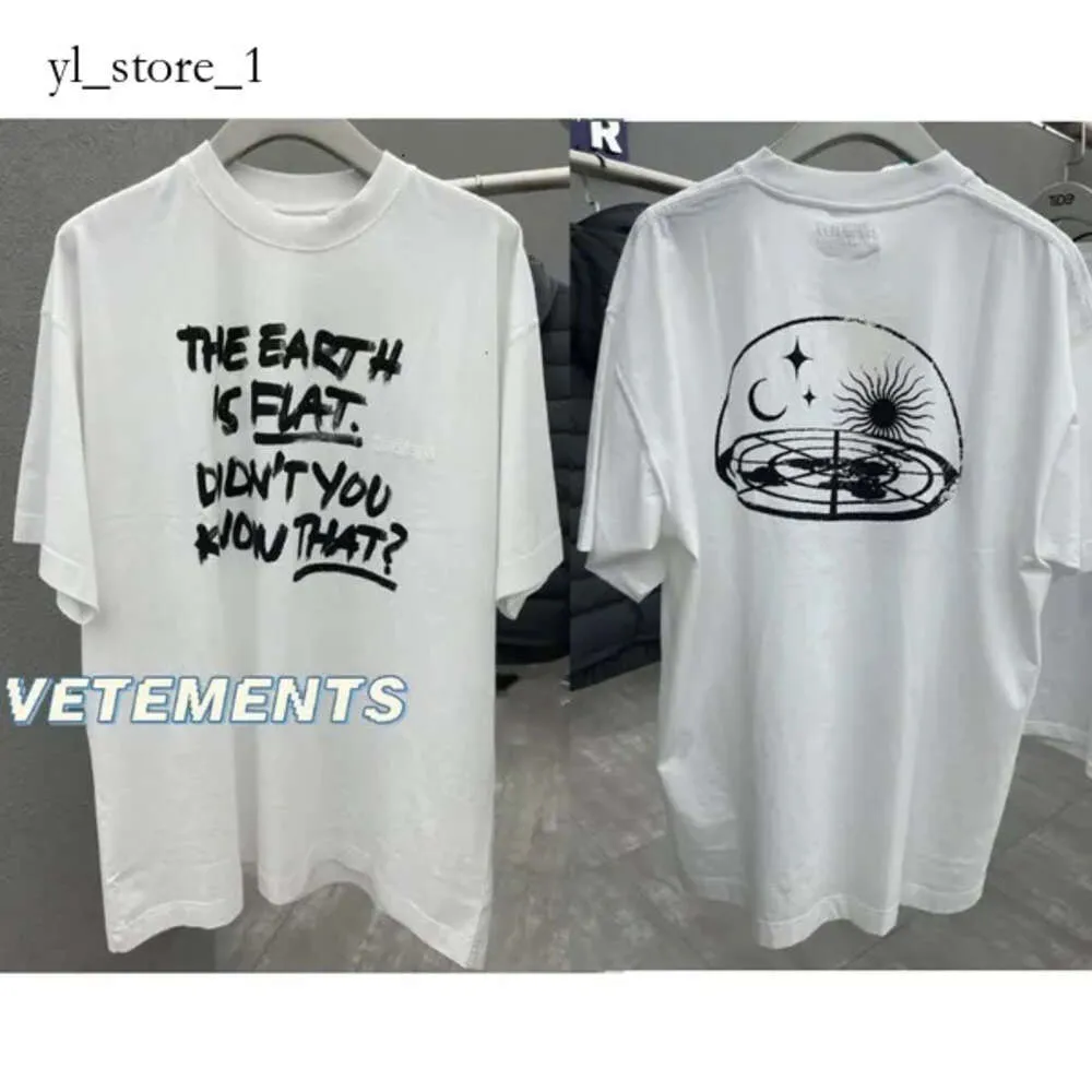 Vetements 남자 티셔츠 특별 한정면 편지 인쇄 짧은 슬리브 자수 캐주얼 한 느슨한 VTM 티셔츠 남성 여성 Vetements tshirts 7146