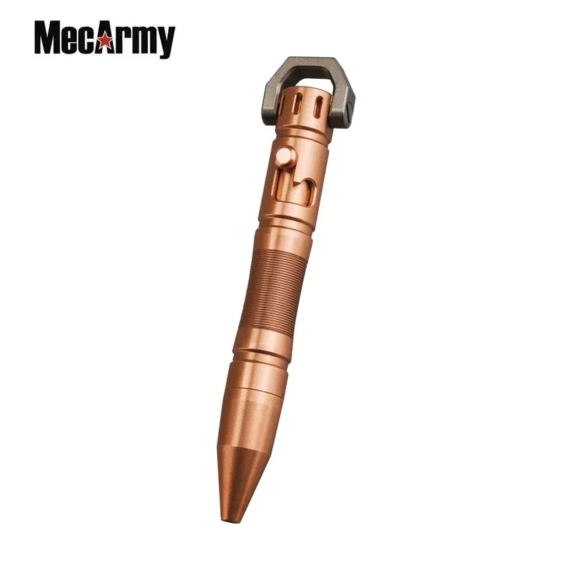 Outils MecArmy TPX8 stylo en cuivre porte-clés boulon Action stylo tactique outils d'extérieur