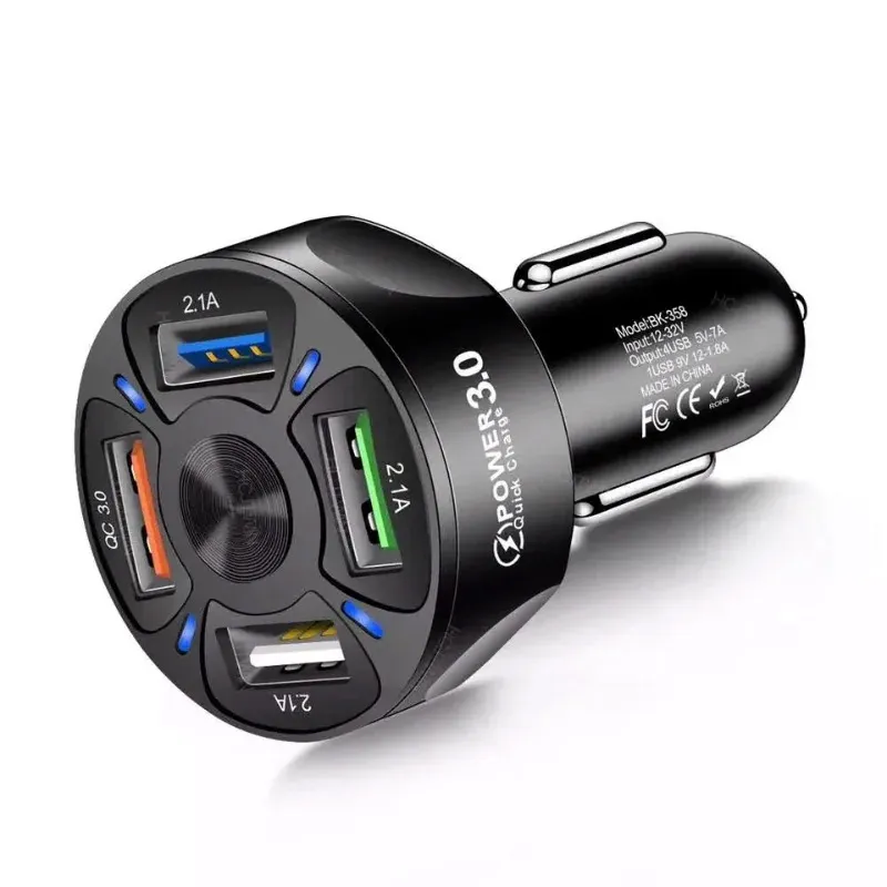 2024 66W USB C Car Charger Type C Fast Charging Car Phone Charger Quick Charger 3.0 for Car Lighter Adapter Accessori Peugeot 3008 car