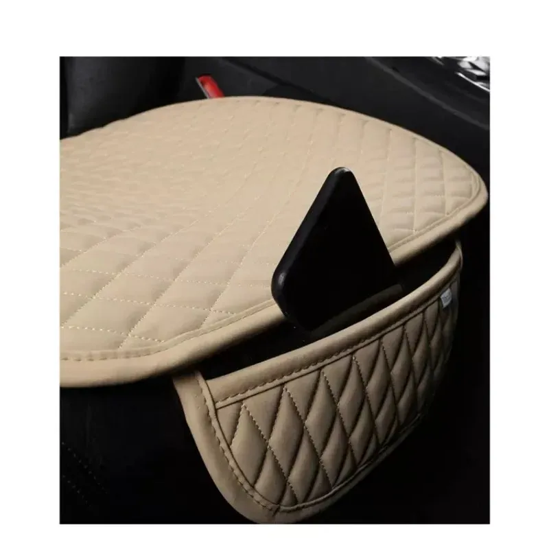 Housse de siège de voiture en lin, coussin en tissu de lin quatre saisons avant et arrière, tapis de protection respirant, accessoires automobiles, taille universelle