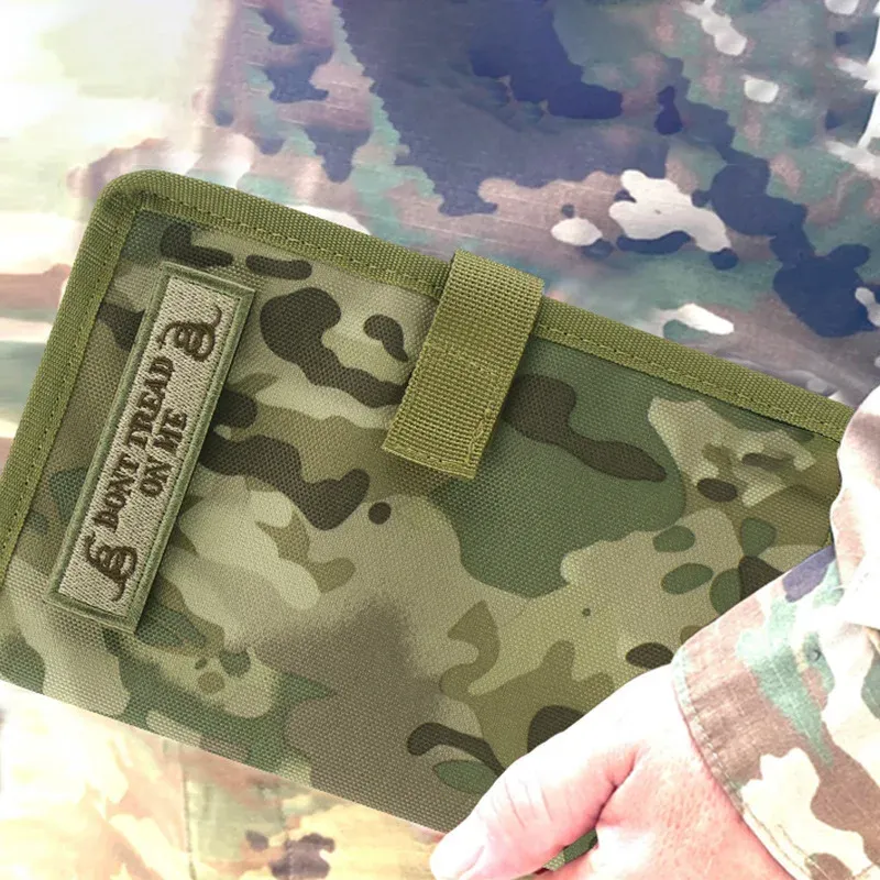Verktyg Nytt utomhustaktiskt memo Cover War Notebook Diary Book Cover Camping Equipment Multipocket Hunting Bag Cover 8x5inch