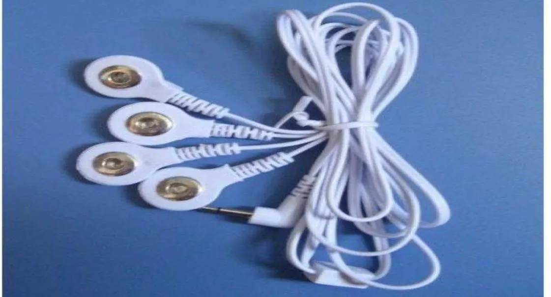20 pièces de quatre attaches en un fil d'électrode pour machine de thérapie numérique fil d'électrode câble de plomb cord7685297