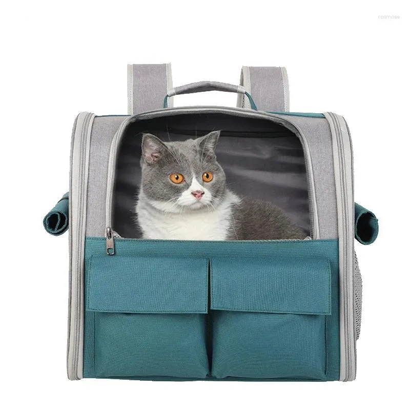 Transporteurs de chat sacs de chien de luxe sac à dos Portable sac de transport de voyage pour animaux de compagnie en plein air chariot bagages