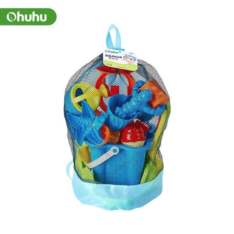 Jeu de Sable Plaisir de leau Ohuhu Ensemble de Jouets de Plage en Plein air pour Enfants Jouets de Bain pour bébé Sac en Maille de Salle de Bain Jouets de Bain Rangement de Jouets de Sable pour Enfants Jouets de Jeu deau 240402