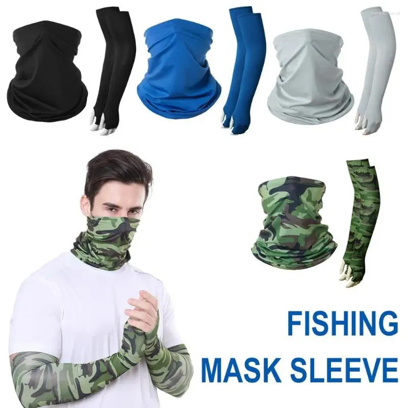 Bandanas Unisex Reusable Cloth Neck Gaiter Face Mask Sleeve Quick Drying Sport Arm Scarves Fishing Breatable Sleeves O6a1