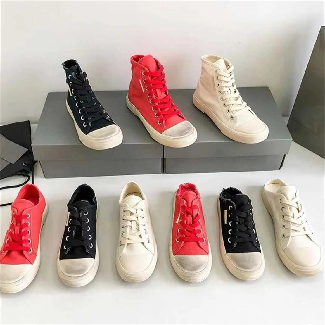 14% de descuento en el diseñador The top canvas Paris en verano, zapatos pequeños y sucios transpirables y medio remolcados para hombres amantes)