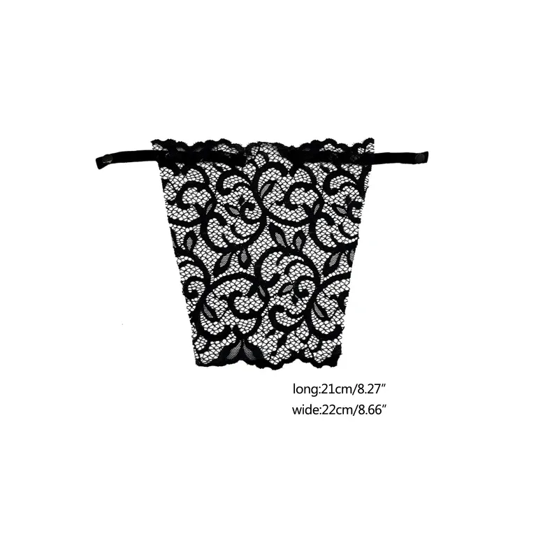 Donne foglie floreali a clip estate in pizzo simulato camisole reggiseno inserto cocchetto di copertura rivestimento sovrapposto gandeau cassata avvolto