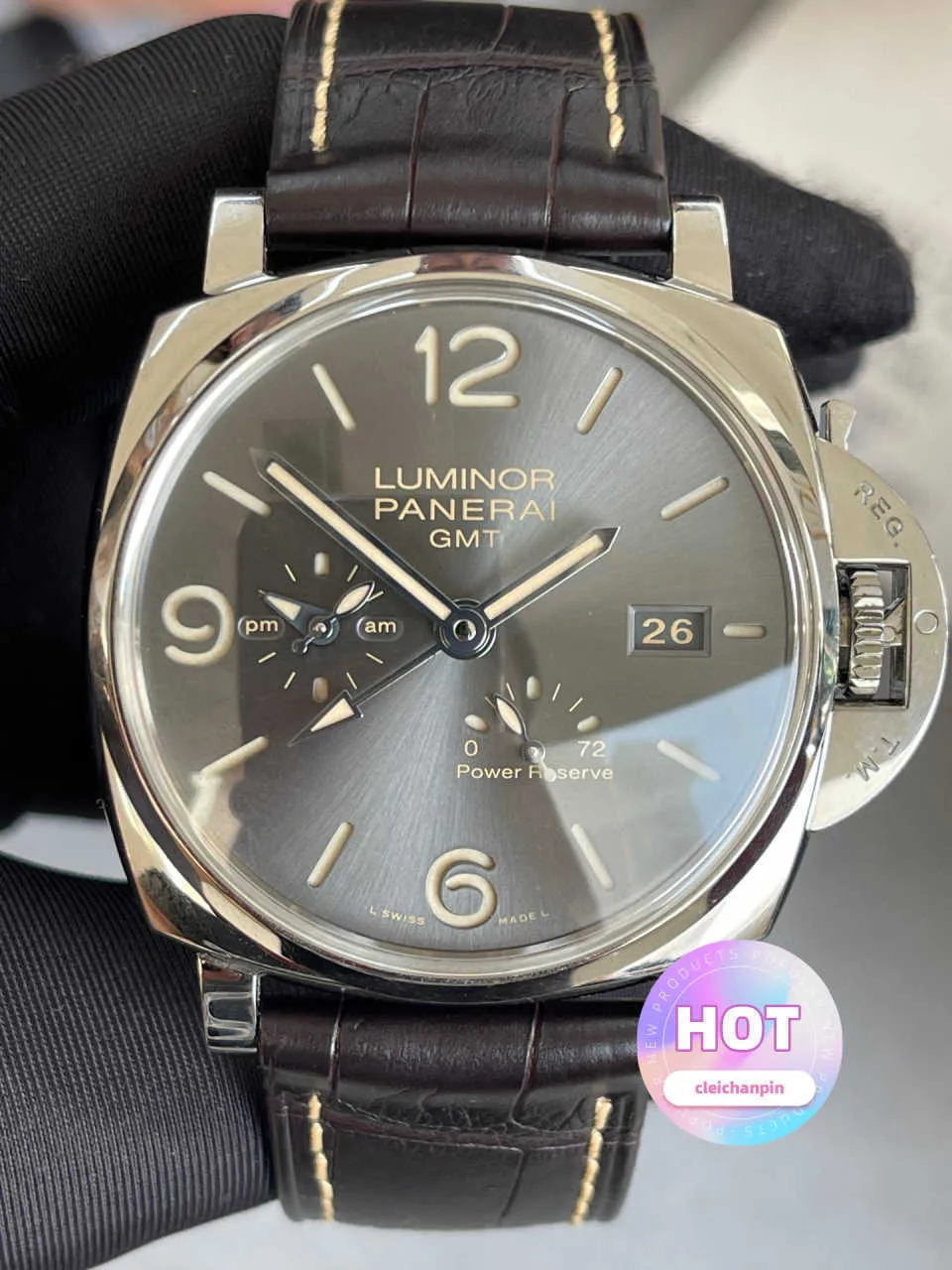 Luksusowe zegarek luksusowe zegarki mechaniczne zegarki na nową min min PAM00944 Automatyczne męskie zegarek 45 mm Wodoodporne pełne stali nierdzewne Wysoka jakość
