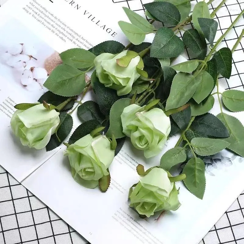 Decorative Flowers 50cm Artificial Rose Fake Flower Wedding Party Simulation DIY No Withering Fresh-keeping Floral Arrangement