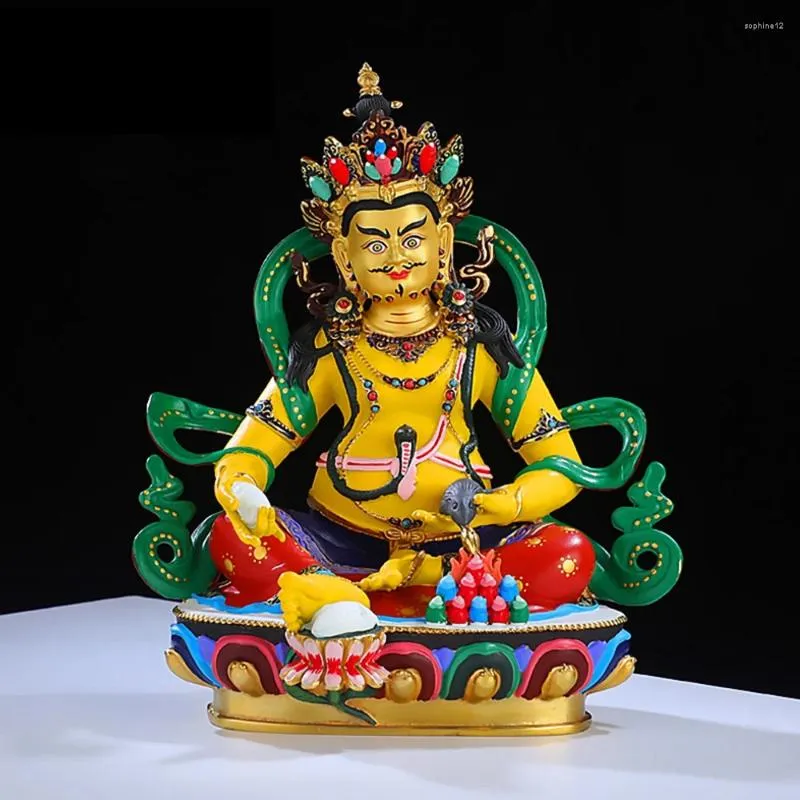 Dekoracyjne figurki 21cm Sakyamuni vairocana Buddha Statua Tybet Jambhala White Green Tara Padmasambhava Four-Rarm Guanyin Vajrasattva