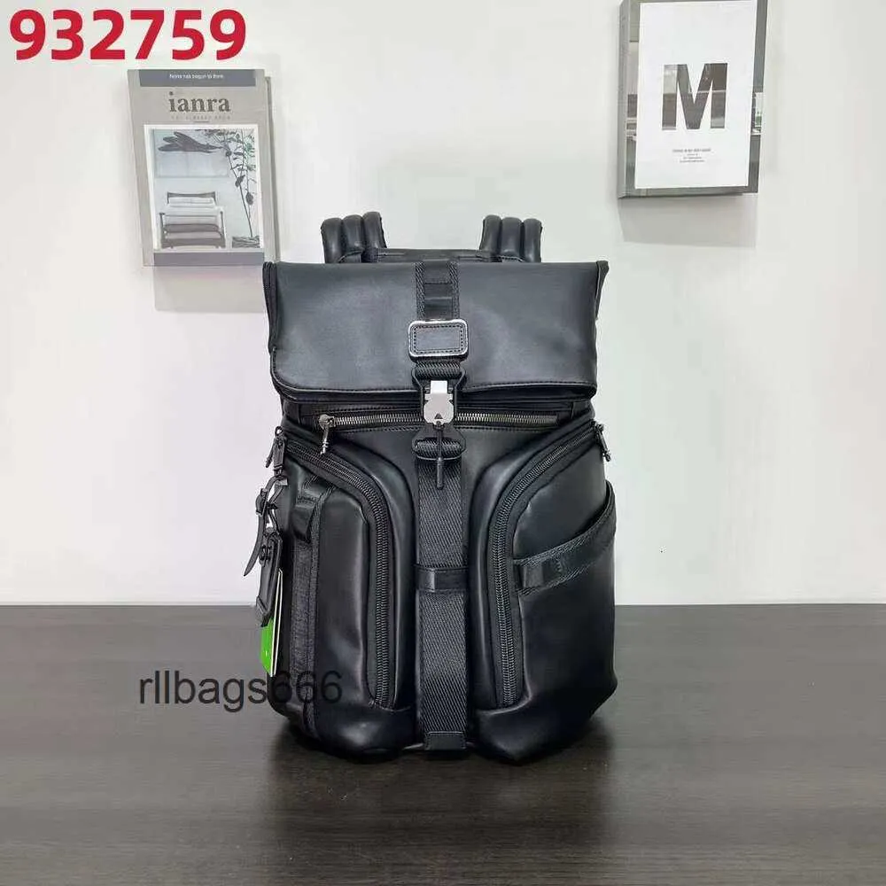 Back рюкзак Travel Computer Mens Tumii Roll Pack Дизайнер водонепроницаемый мужчина 932759d Business Top Fashion Bag Bag K9M8 Кожа Z2AV