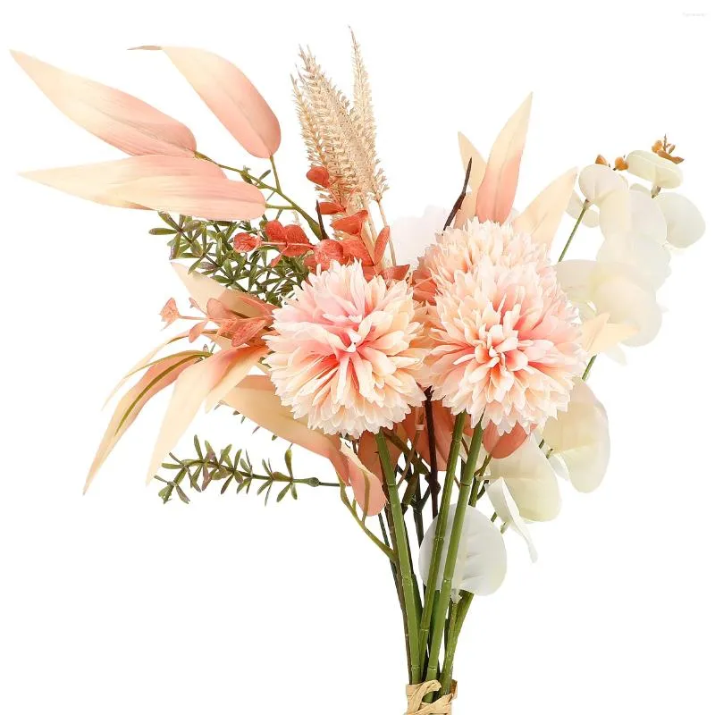Fleurs décoratives Bouquet de Thanksgiving faux pissenlit décoration artificielle Ramo Flores Artificiales