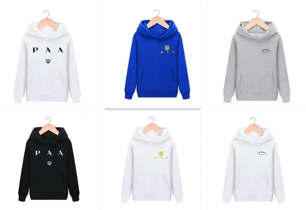 Italienska varumärkesdesigner hoodie, mäns hoodie designer pra hooded tröja, överdimensionerad pullover tröja, män och kvinnor par varumärke hoodie topp, 36 färger