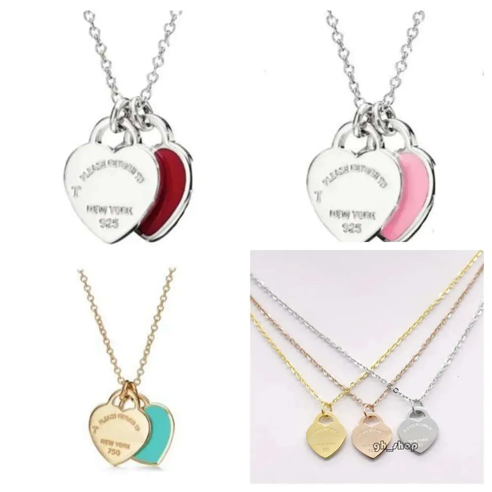 Tiffanyringly Gold Necklace For Women Trendy Jewlery Designer Cute Necklaces Fashion Luxurious Jewellery Heart Pendant Necklaces Gifts Tiffanybracelet 1179