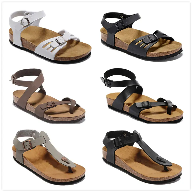 Yara Nya varumärken Cork Slippers For Girls Women Summer Fashion Sandaler Flipflops Jelly Flat Bottomed Slippers Casual Shoes Neutral Size EUR 34-47