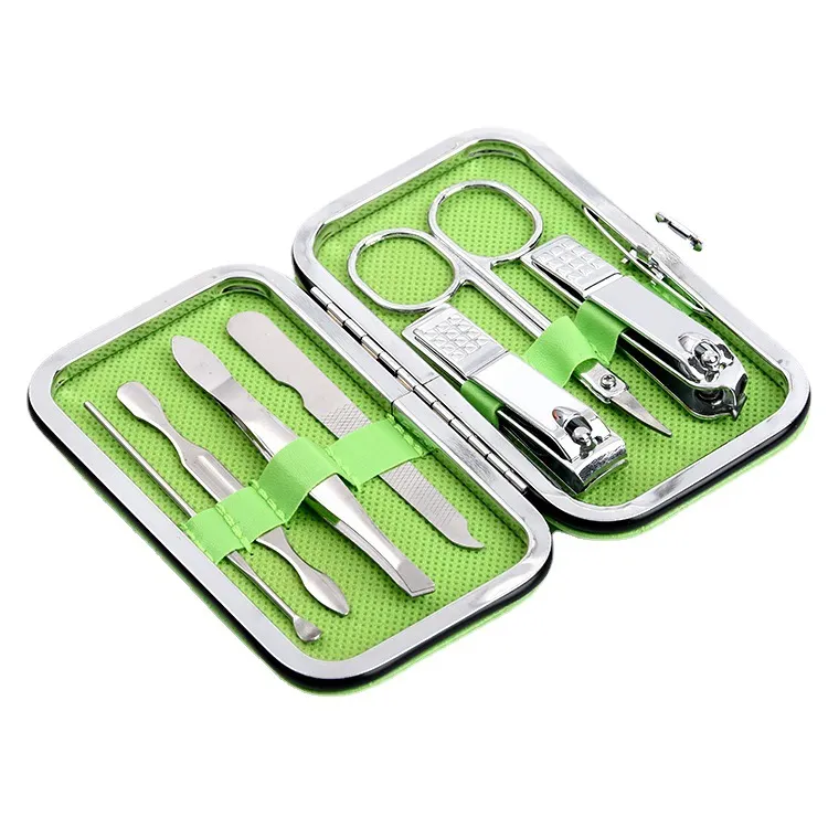 DHgate.com:7-Piece Nail Clippers Set with Overprint Logo DHgate.com:7-Piece Nail Clippers Set with Overprint Logo