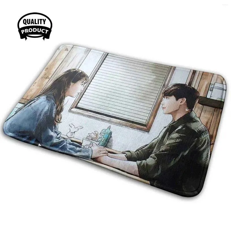 Carpets Drama w Soft House Family Anti-slip tapis tapis tapis coréen garçons sur les fleurs Hani Kdrama k kpop lee min