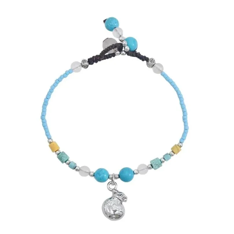 Charme Armbänder Mode Böhmischen Retro Ethnische Gewebte Perle Armband Afghanistan Männer und Frauen Strand Einstellbare Drop Lieferung Schmuck Dh4Mg