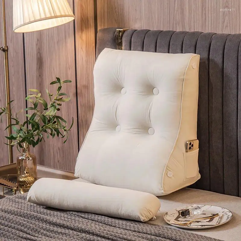 Kudde triangel huvudgavel stor ryggstöd i midja skydd säng tatami väska vardagsrum dekorativa kuddar för soffa