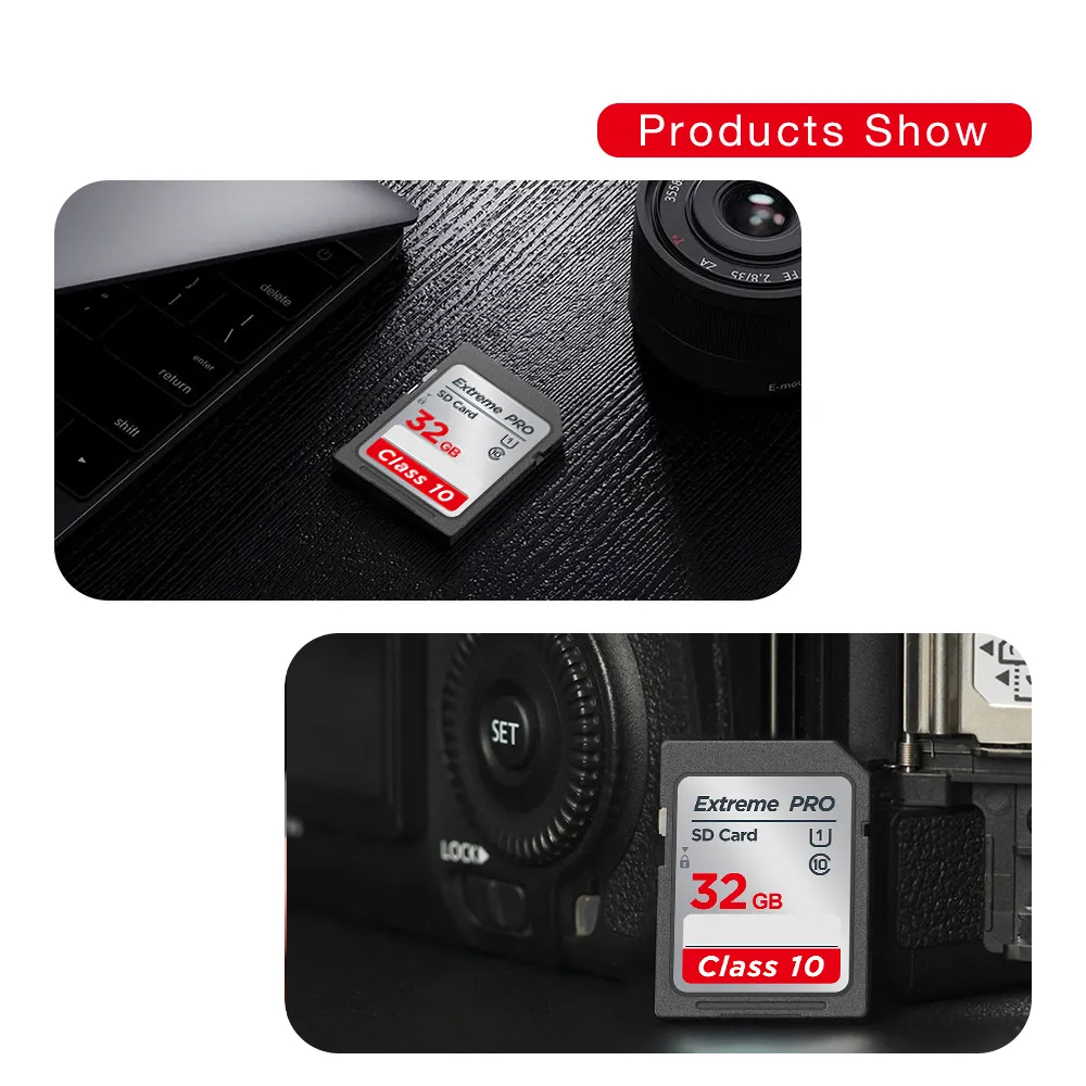 Camera SD Card 16GB 32GB 64GB 128GB Class 10 UHS Memory Card for 1080p ...