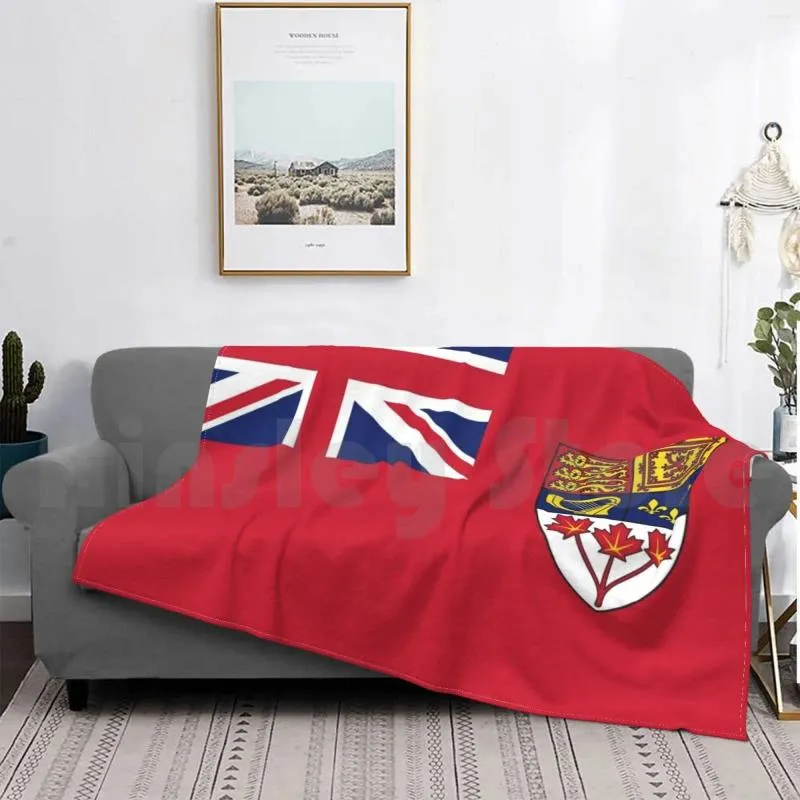 Blankets Canada Red Ensign Flag Vintage Canadian Symbol Hd High Quality Online Store Blanket For Sofa Bed Travel