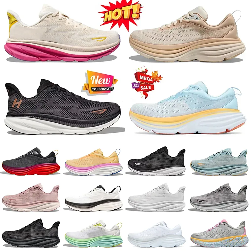 Wholesale Clifton 9 Bondi 8 Mesh Cloud Athletic Breathable Trainers Women Mens Platform Jogging Walking Running Shoes Free People Carbon X 2 Outdoor Sports Sneakers