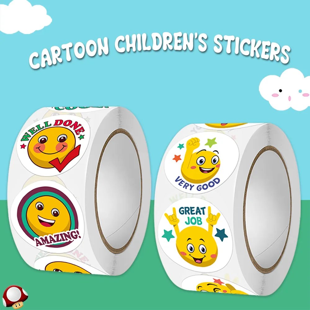 Pegatinas De Cara Sonriente Divertidas: Etiquetas De Punto Amarillo  Brillante Para Niños, Diseños De Animales Felices, Ideales Para Estudiantes  De Maestros De 15,72 € | DHgate, image size:1000x1000