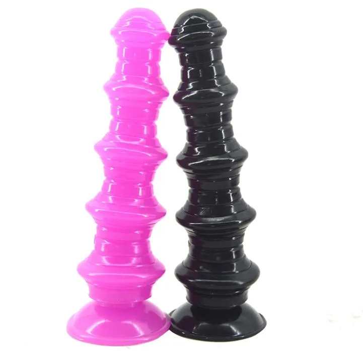 Pagoda Anal Wtyczka z ssącą kubek seksualne zabawki anal Dilatador Big Dildo Butt Masaż rozszerzający się Man Maturbator Flirt Sex Shop Y83221782