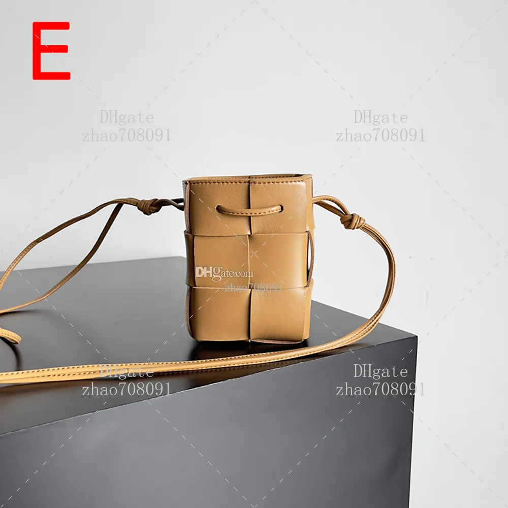 10A Высокое качество, мини-сумка-ведро, дизайнерская сумка, 9 см, сумка через плечо из натуральной кожи, женская сумка на плечо с коробкой B34