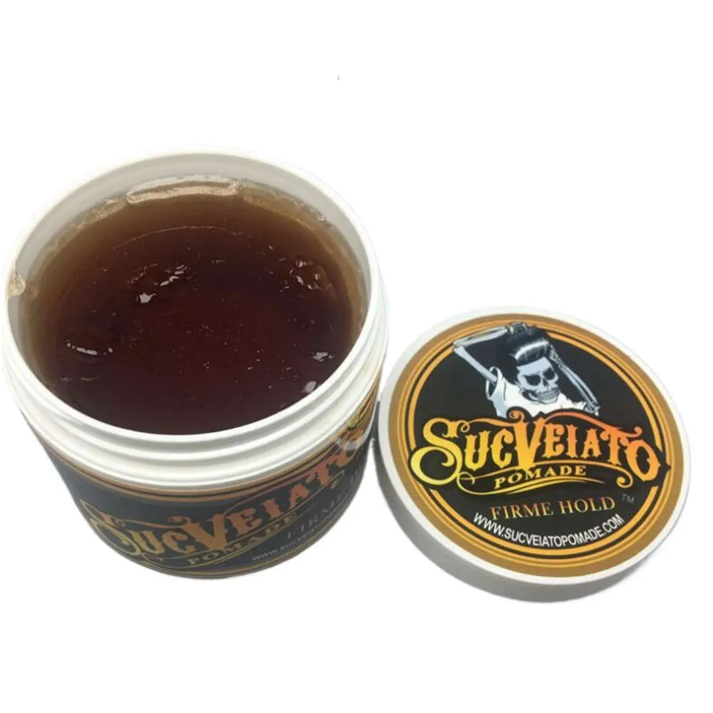 Pomades Waxes İskelet Saklamalı Saç Yağı Balmumu Çamur Erkekler için Pomade Güçlü Stil