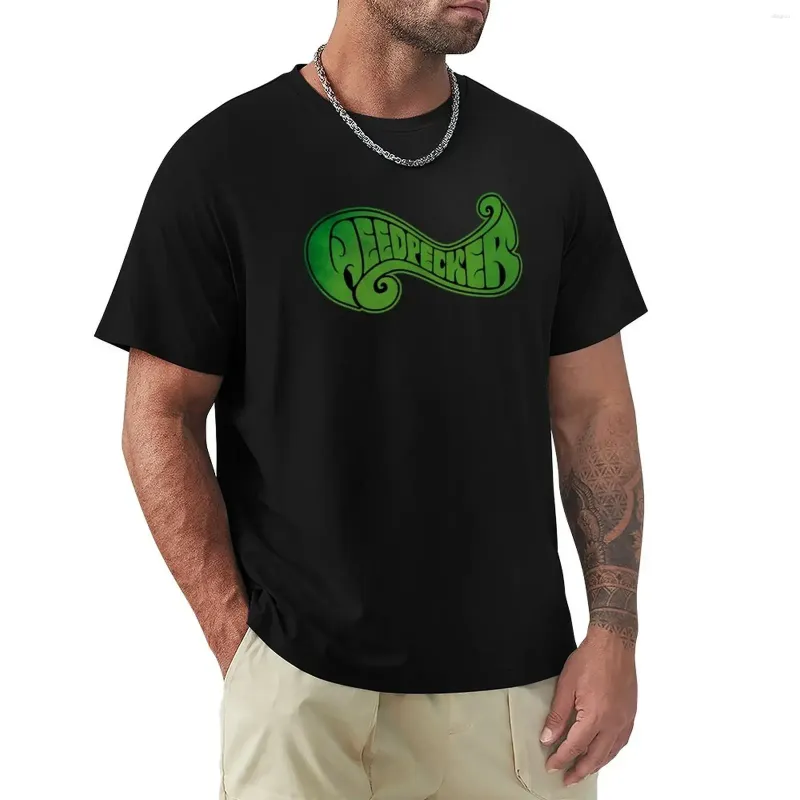 Polo da uomo Weedpecker Logo Design T-shirt Camicie T-shirt grafiche Moda coreana in cotone