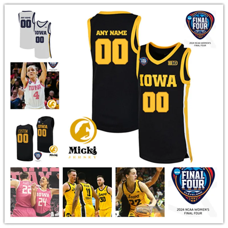 Jada Gyamfi Iowa Hawkeyes Maillot de basket-ball pour femme AJ Ediger 2 Taylor McCabe Kate Martin 24 Gabbie Marshall 3 Sydney Affolter Hannah Stuelke Addison O'Grady Ava Jones