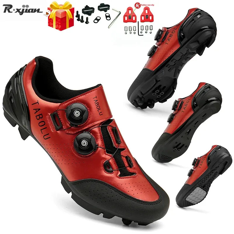 Calzature 2022 Scarpe da ciclismo Uomo Arancione Sapatilha Ciclismo Mtb Scarpe da ginnastica professionali per biciclette Scarpe da mountain bike Scarpe da ciclismo su strada