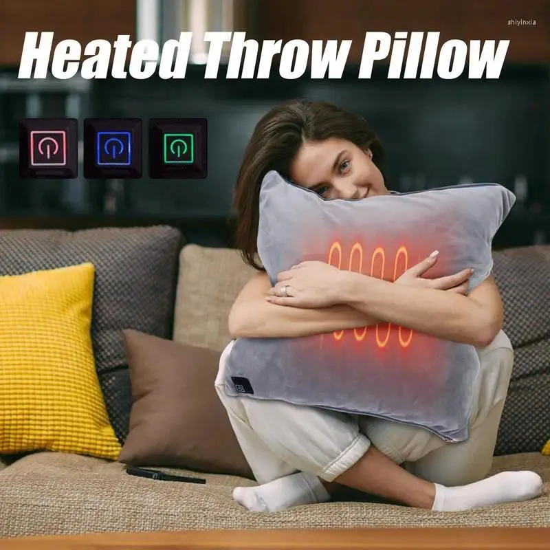 Dywany podgrzewana poduszka do bezpieczeństwa lędźwiowego poduszka ręczna poduszka 3 Ustawienia temperatury podkładka termiczna USB