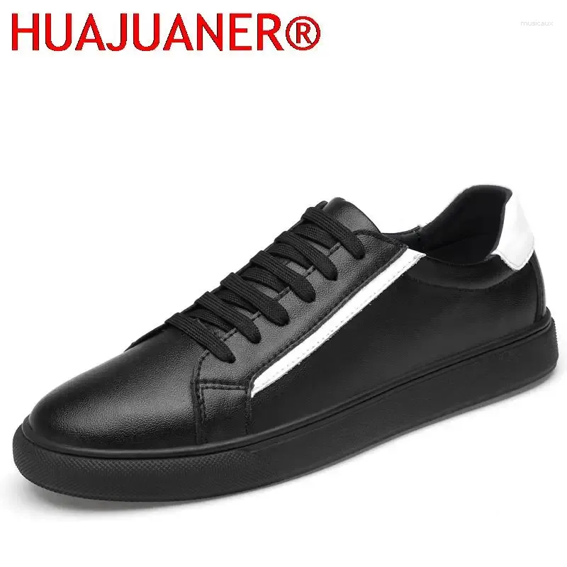 Casual Schuhe Mode Männer Skateboard Echtes Leder Herren Turnschuhe Farbe Passenden Männliche Jugend Teenager Vulkanisieren Wohnungen