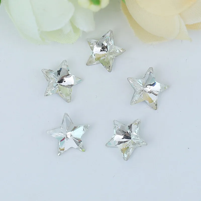 Pointed five-pointed star 6-10mm special-shaped rhinestone mobile phone DIY material bag mobile phone beauty diamond sticker diamond accessories