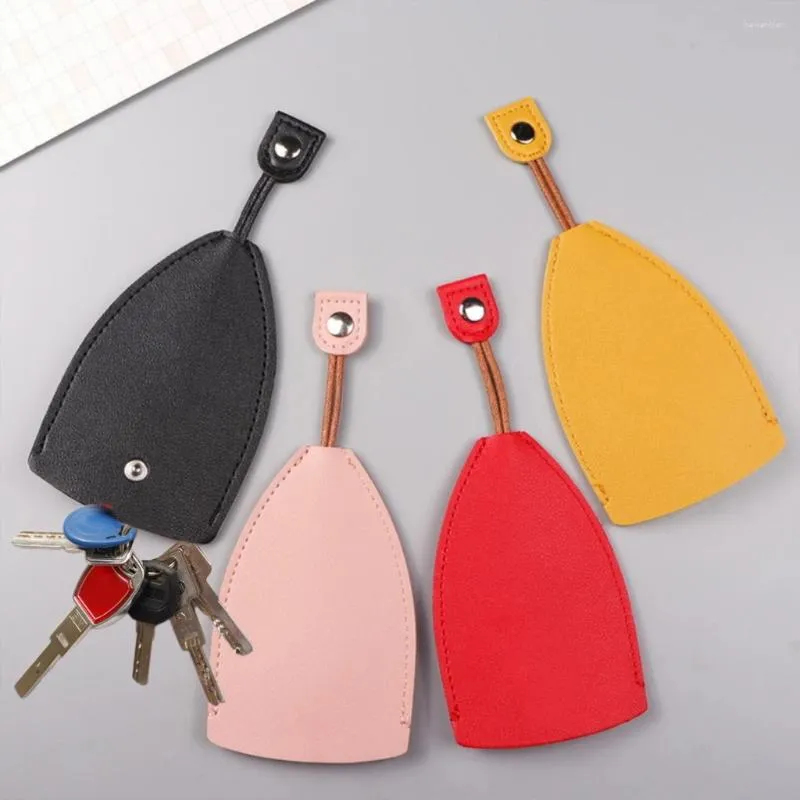 Storage Bags Pull Type Key Case Pu Leather Wallets Unisex For Car Housekeepers Keys Keychain Pouch Holder Organizer