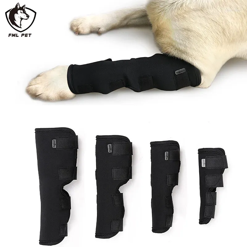 Vestuário para cães FML Joelheiras para animais de estimação para cães Hock Brace Suprimentos Protetor à prova d'água Suporte para perna Joint Wrap Lesão Recuperar pernas