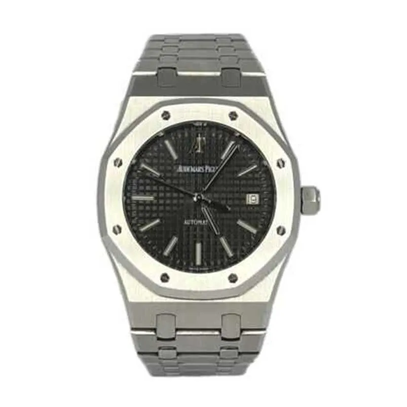 TOP TOP Men Watch Pigue Abbey APF Factory Royals Oaks Steel Mens Watch Second-main -15300st.OO.1220ST.035LUR